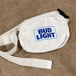 Bud Light White Crossbody Bag